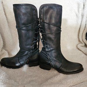 FREEBIRD BOOTS, COAL, SIZE 8
